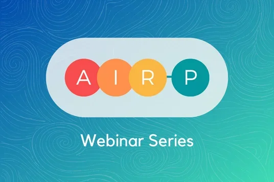 AIR-P logo against a gradient blue background