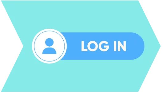 An arrow with the text 'Log in' depicting the first step