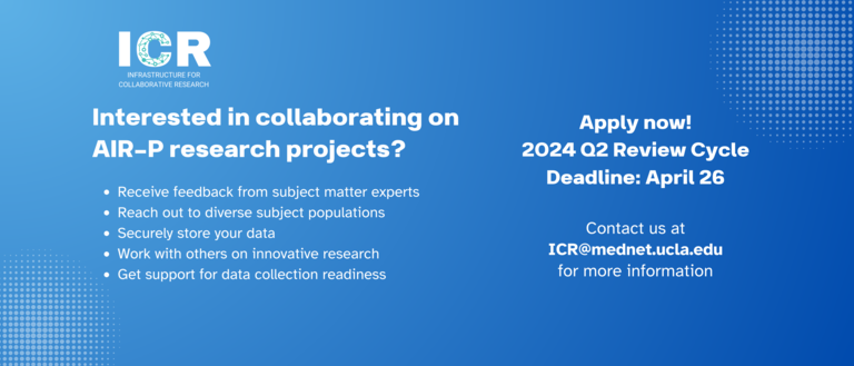 Interested in collaborating on AIR-P research? Apply now! Deadline to get feedback is on April 26, 2024.